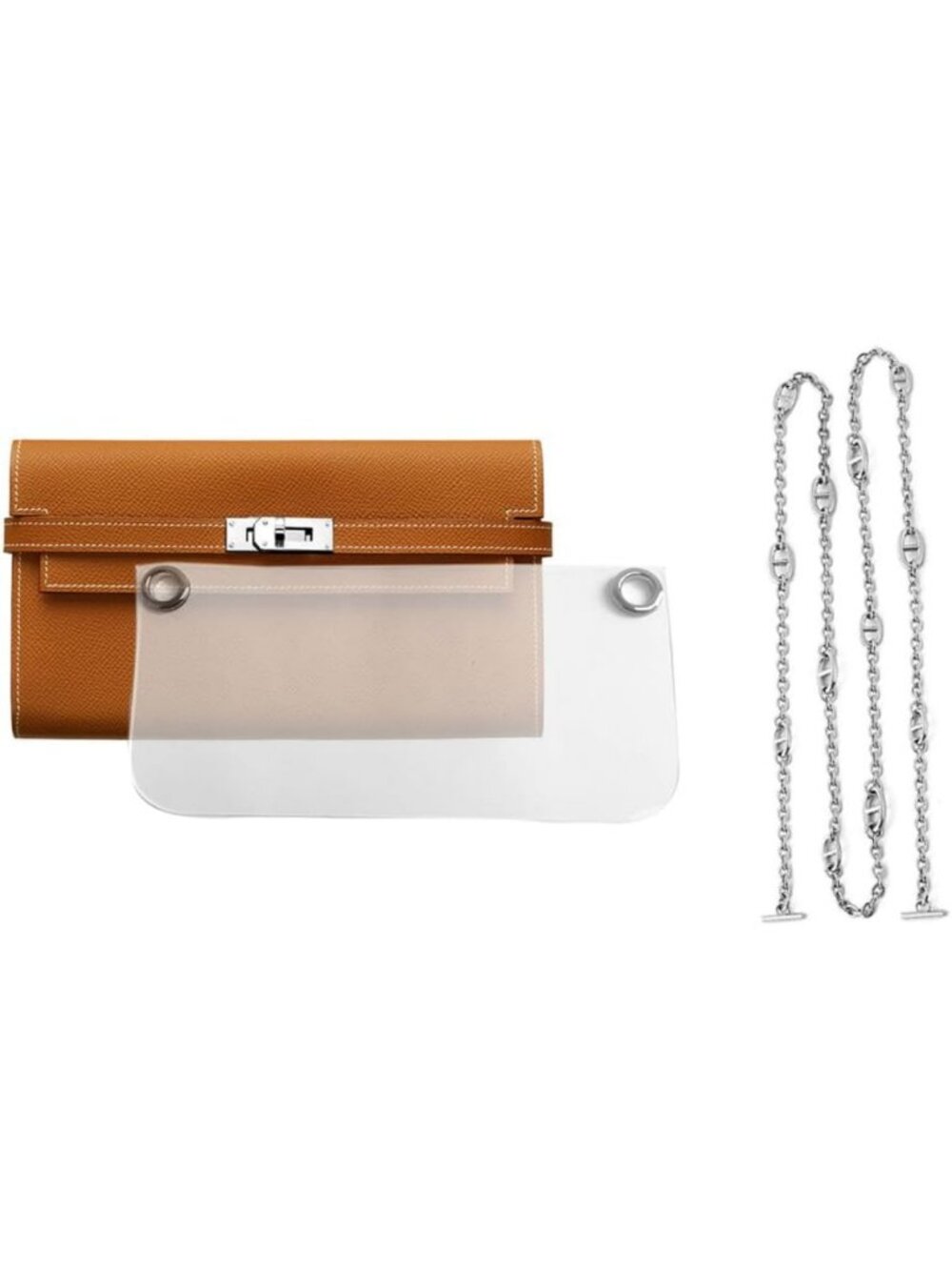 Stylish Wallet Conversion Kit with Chain & Strap Insert - Perfect Gift for Her